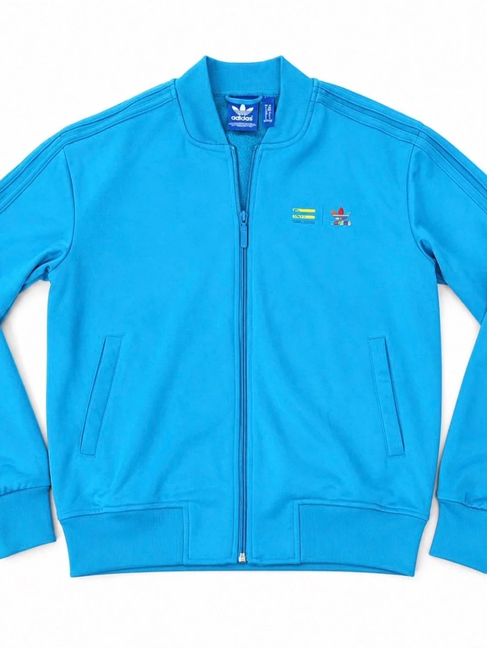 Adidas x Pharrell Williams AC5933 Track Jacket Blue Trefoil Full Zip Men's M